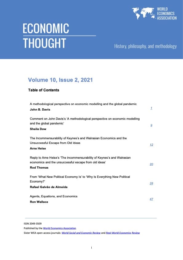 Cover of Economic Thought Vol 10 No 2